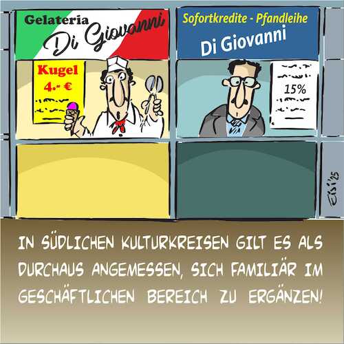 Cartoon: Gelatiluxus (medium) by eisi tagged eis,kredidte