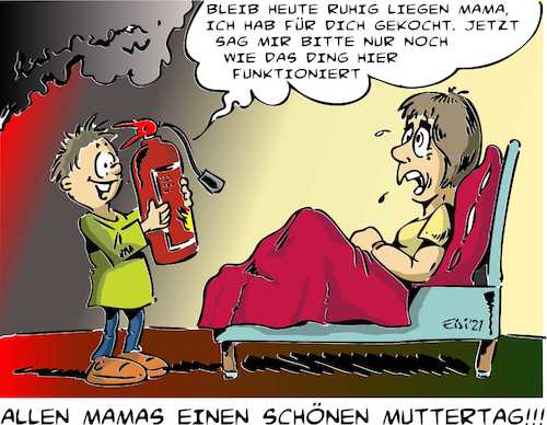Cartoon: Muttertag (medium) by eisi tagged muttertag