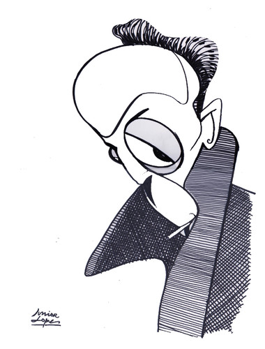 Cartoon: Albert Camus (medium) by juniorlopes tagged albert,camus,albert,camus
