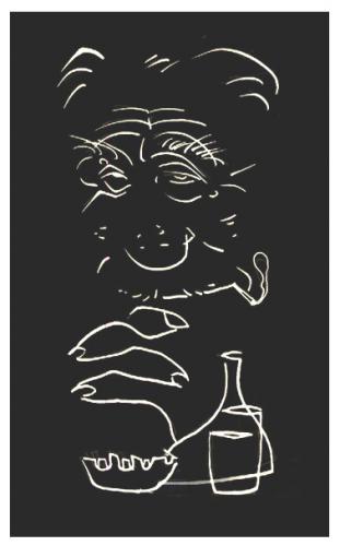Cartoon: Charles Bukowski (medium) by juniorlopes tagged literature,charles bukowski,illustration,karikatur,portrait,hommage,literatur,schriftsteller,roman,künstler,prosa,dichter,poet