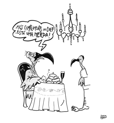 Cartoon: haute cuisine (medium) by juniorlopes tagged haute,cuisine,haute,cuisine