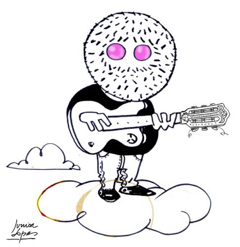 Cartoon: Jerry Garcia (medium) by juniorlopes tagged rock,caricature,jerry garcia,rock,illustration,portrait,hommage,karikatur,grateful dead,band,musik,künstler,tod,verstorben,woodstock,jerry,garcia,grateful,dead
