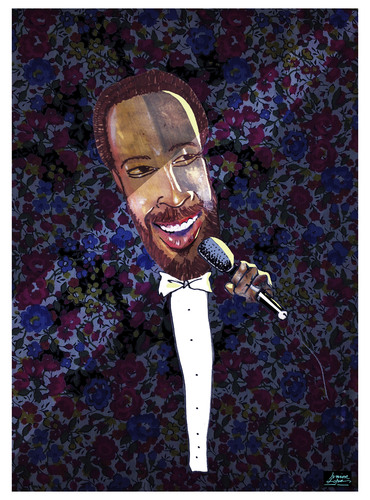 Cartoon: Marvin Gaye (medium) by juniorlopes tagged marvin,gaye,marvin,gaye