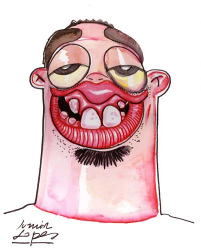 Cartoon: Nate Kapnicky (medium) by juniorlopes tagged me,draw,caricature