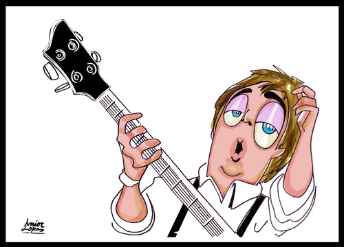 Cartoon: Paul MacCartney in Sao Paulo (medium) by juniorlopes tagged beatles,caricature,beatles,paul maccartney,musiker,musik,band,karikatur,karikaturen,paul,maccartney