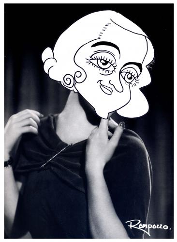 Cartoon: Bette Davis (medium) by Marcelo Rampazzo tagged sweet,eyes,bette,davis,usa,schauspielerin,karikatur,portrait,gesicht,frau
