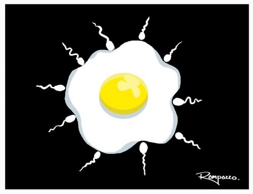 Cartoon: Egg (medium) by Marcelo Rampazzo tagged humor,ei,spiegelei,eier,befruchtung,eierstock,gebärmutter,frau,mann,samen,sperma,sex,geschlechtsverkehr,befruchten,keimzelle,spermien,eizelle,biologie,natur,fortpflanzen,fortpflanzung,eizellen,samenzelle,samenzellen,kochen,essen,nahrung,ernährung,metapher