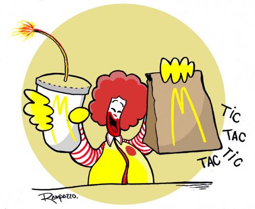 Cartoon: Happy Clown (medium) by Marcelo Rampazzo tagged happy,clown,,ronald,mcdonald,maskottchen,markenzeichen,gastronomie,marke,produkt,brand,image,fast,food,ernährung,nahrung,essen,lebensmittel,gesundheit,lustig,glücklich,freude,lachen,clown,überraschung