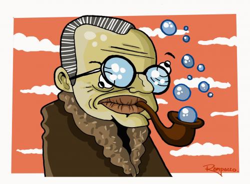 Cartoon: Jean Paul Sartre (medium) by Marcelo Rampazzo tagged jean,paul,sartre,karikatur,karikaturen,illustration,illustrationen,jean paul sartre,portrait,jean,paul,sartre