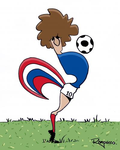 Cartoon: Michel Platini (medium) by Marcelo Rampazzo tagged platini,fußball,fußballspieler,michel platini,sportler,frankreich,karikatur,hahn,tier,vogel,portrait,mann
