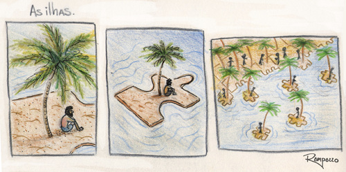 Cartoon: The island (medium) by Marcelo Rampazzo tagged island,live,peaces,island,live,peaces