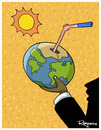 Cartoon: In a hot day (small) by Marcelo Rampazzo tagged global,warming