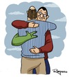Cartoon: The hug (small) by Marcelo Rampazzo tagged the,hug