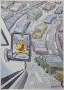 Cartoon: Traffic (small) by Marcelo Rampazzo tagged traffic cars
