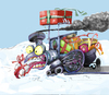 Cartoon: a Christmas train 2 (small) by ivo tagged wow