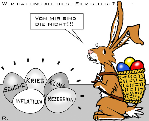Cartoon: Eier gelegt (medium) by RachelGold tagged ostern,2022,osterhase,eier,krise,faule,ostern,2022,osterhase,eier,krise,faule
