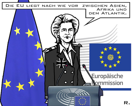 Cartoon: Zur Lage der EU (medium) by RachelGold tagged eu,europaparlament,kommissionspräsidentin,von,der,leyen,rede,zur,lage,eu,europaparlament,kommissionspräsidentin,von,der,leyen,rede,zur,lage