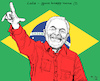 Cartoon: Brazil (small) by MarkusSzy tagged brasilien,brazil,wahlen,präsident,lula,da,silva