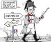 Cartoon: From Leipzig to Waterloo (small) by MarkusSzy tagged france,sarkozy,elections,final,ballot