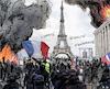 Cartoon: Frz. Revolution  2023? (small) by MarkusSzy tagged frankreich,paris,macron,reformen,proteste,unruhen