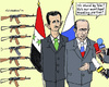 Cartoon: Solidarity (small) by MarkusSzy tagged syria russia assad putin support trading partner arms