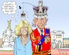 Cartoon: Und Camilla? (small) by MarkusSzy tagged uk,monarchie,london,buckingham,palace,krönung,charles,camilla