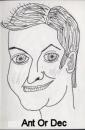 Cartoon: Caricature - Ant Or Dec (small) by chriswannell tagged caricature,cartoon,ant,dec