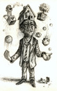 Cartoon: Ach Du lieber Gott (small) by Thomas Bühler tagged hoffnung religion jonglieren dinge alles mann