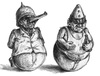 Cartoon: Stehaufmänner (small) by Thomas Bühler tagged soldat,krieg,lüge,clownsmaske
