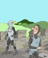 Cartoon: Knight in amour! (small) by aarbee tagged knights history
