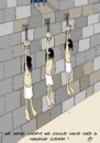 Cartoon: The Prisoners (small) by aarbee tagged prisoners,jail