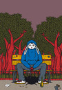 Cartoon: alone in the park (small) by elmoro tagged illustration illustrator digital vector art