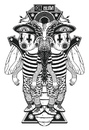 Cartoon: B.U.M. Tshirt contest (small) by elmoro tagged illustration,illustrator,digital,tshirt,housefly,acid,underground
