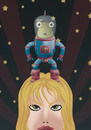 Cartoon: little alien (small) by elmoro tagged illustration vector illustrator drawing girl