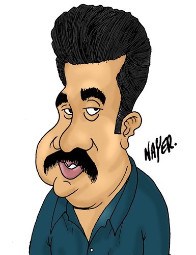 Cartoon: Bijuchandran by Naye (medium) by Nayer tagged bijuchandran,cartoonist,india,sudan,nayer