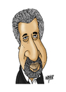 Cartoon: Abdulrazak Gurnah (small) by Nayer tagged abdulrazak,gurnah,africa,african,tanzania,writer,writing