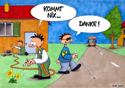 Cartoon: Kommt nix (medium) by ralfschnellegmxde tagged missverständnisse,kommunikation,blinde