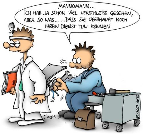 Cartoon: Verschleiß (medium) by ralfschnellegmxde tagged physicians,work,circumstances,ärzte,gesundheitswesen