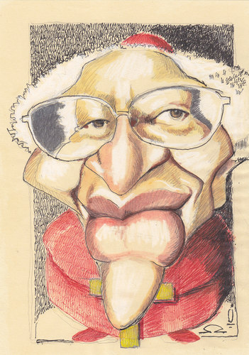 Cartoon: Desmond Tutu (medium) by zed tagged drsmond,tutu,south,africa,politic,cleric,portrait,caricature