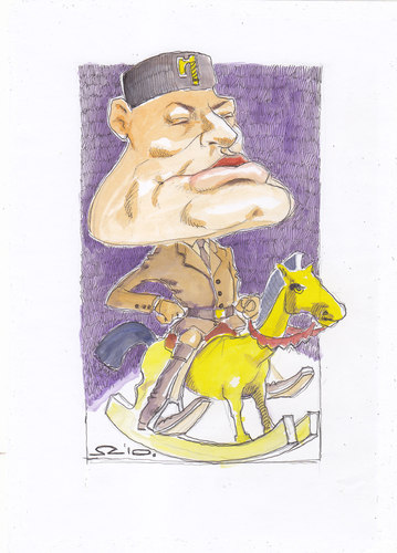 Cartoon: il duce (medium) by zed tagged benito,mussolini,italia,politician,national,fascist,party,world,war,portrait,caricature