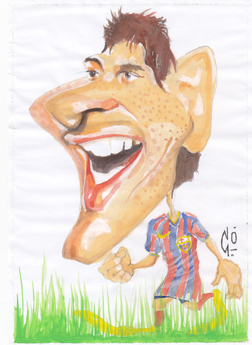 Cartoon: Lionel Messi (medium) by zed tagged lionel,messi,football,argentina,spain,barcelona,portrait,caricature,famous,people