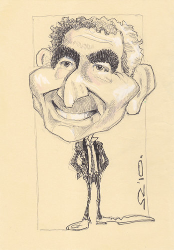Cartoon: Raymond Domenech (medium) by zed tagged raymond,domenech,france,sport,football,manager,world,cup,championship,portrait,caricature
