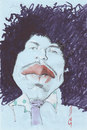 Cartoon: Jimi Hendrix (small) by zed tagged jimi hendrix america rock guitar singer writer musician portrait caricature