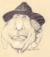 Cartoon: Leonard Cohen (small) by zed tagged leonard cohen montreal canada musician singer writer portrait caricature