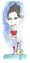 Cartoon: Victoria Beckham (small) by zed tagged victoria,beckham,england,singer,songwriter,portrait,caricature,businesswomanmodel,actress,fashion,designer