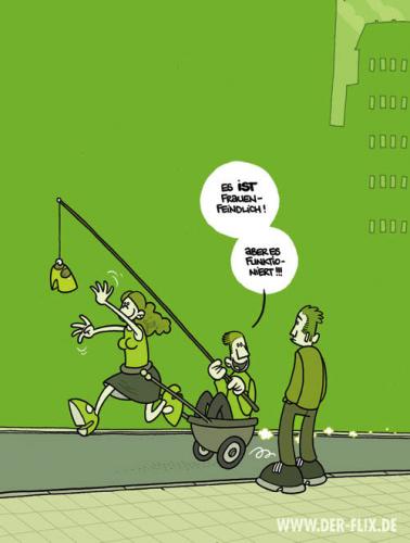 Cartoon: Frauenfeindlich!!! (medium) by Flix tagged mann,frau,schuhe,frauenfeindlichkeit