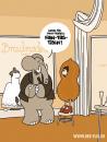 Cartoon: FAN-TAS-TISCH! (small) by Flix tagged elefant,hochzeit,hochzeitskleid