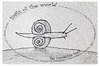 Cartoon: the impossible snail - no.8 (small) by schmidibus tagged schnecke,welt,unmöglichkeit