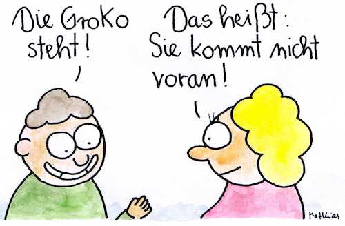 Cartoon: Die GroKo steht (medium) by Matthias Schlechta tagged groko,spd,cdu,csu,merkel,seehofer,schulz,koalition,regierung,deutschland,groko,spd,cdu,csu,merkel,seehofer,schulz,koalition,regierung,deutschland