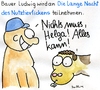 Cartoon: Lange Nacht (small) by Matthias Schlechta tagged facebook,pinwand,bauer,nutztierficken,nacht